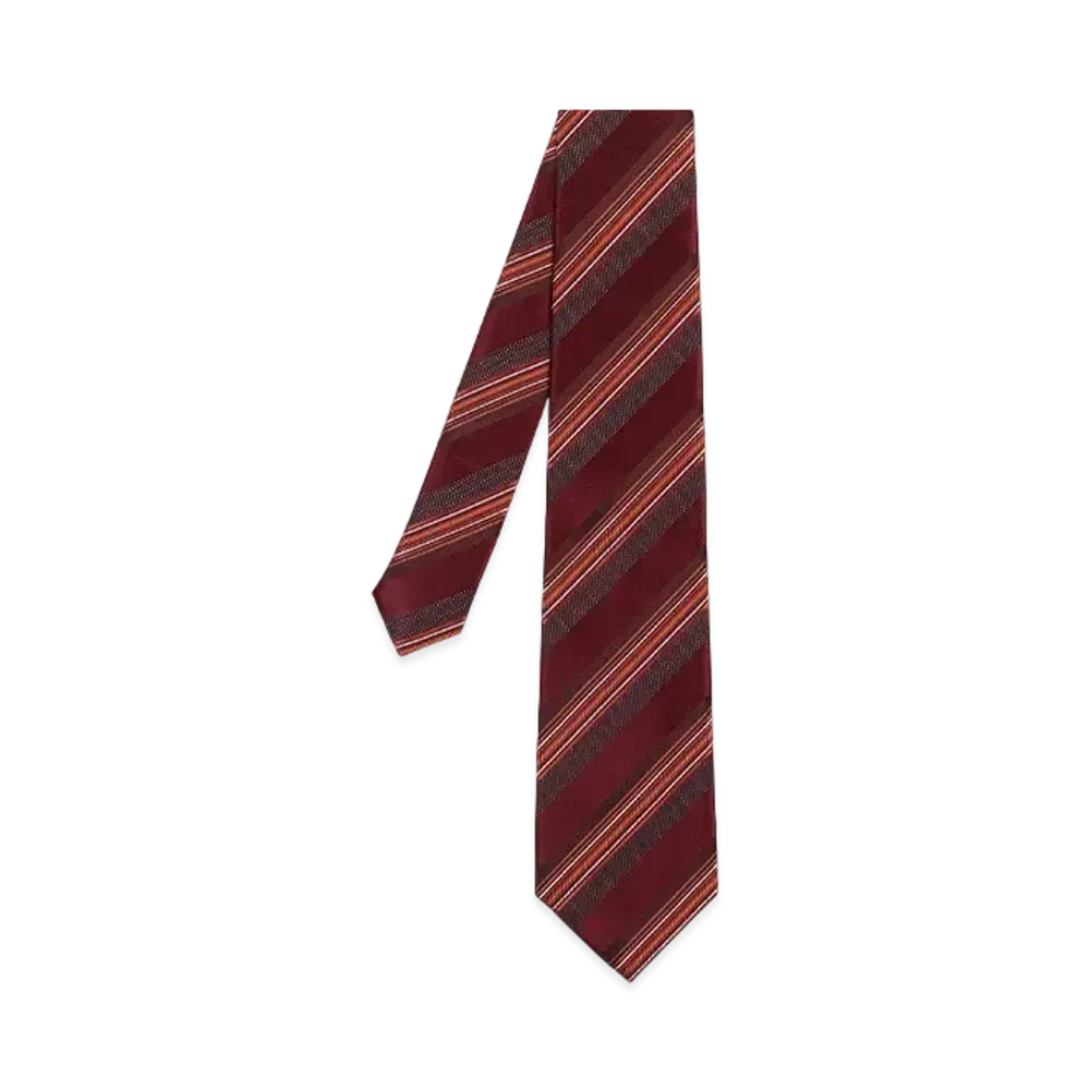 Paul Smith Dark Silk Regimental Tie "DarkRed"