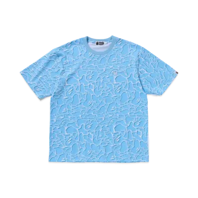 A BATHING APE ABC Sea Surface Camo Relaxed Fit Tee "Blue"