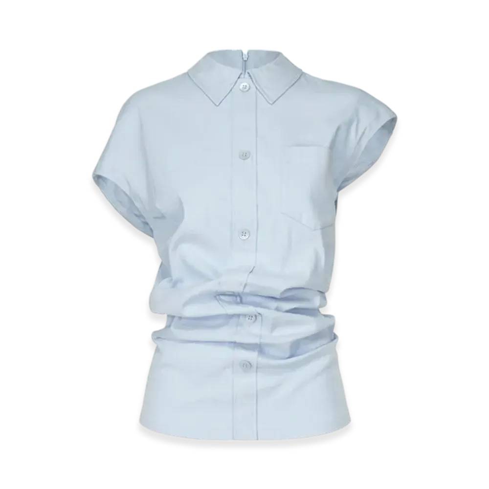 ISSEY MIYAKE Like Torso Like Shirt "LightBlue"