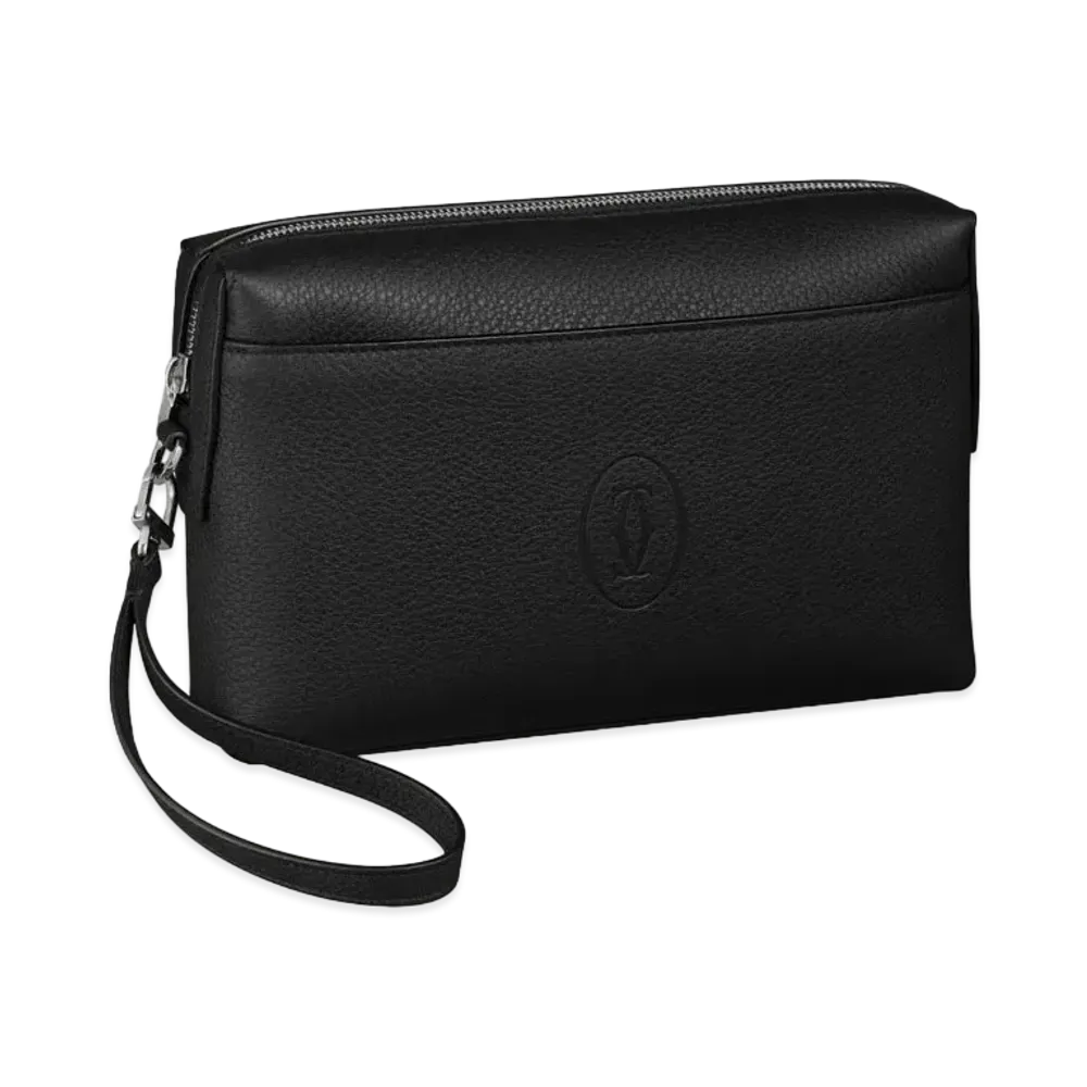 Cartier Square Pouch, Must De Cartier "Black"