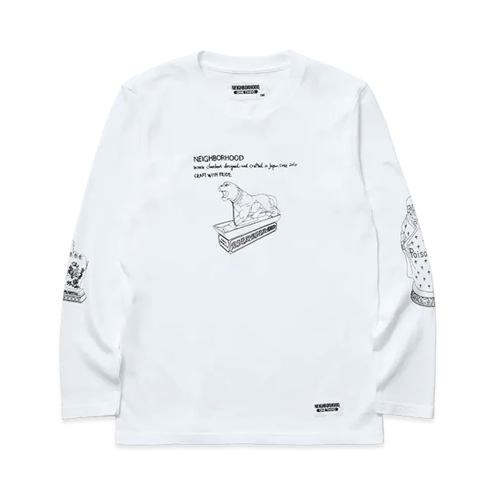 NEIGHBORHOOD Kids OT Tee LS-4 "White"