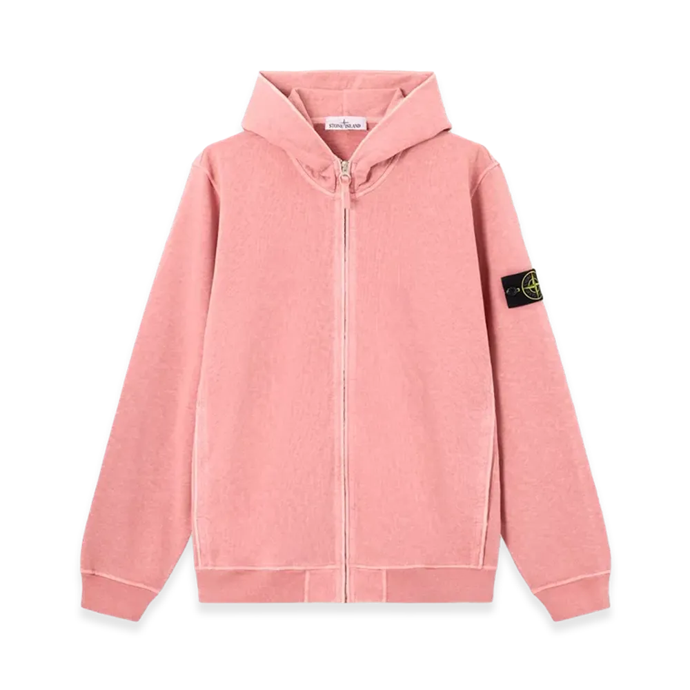 Stone Island 6100032 Malfile Fleece 'Old' Effect "Oleander"