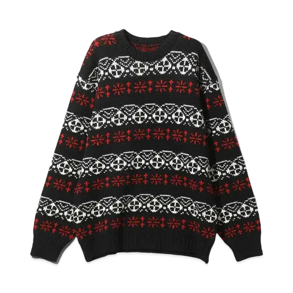 Needles Crew Neck Sweater Nordic "Black"
