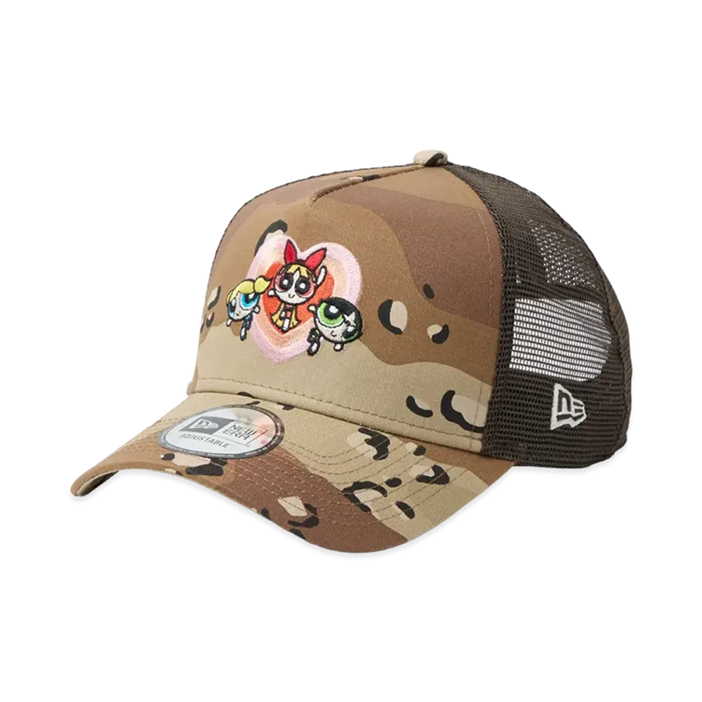 NEW ERA 9Forty A-Frame Trucker The Powerpuff Girls Heart "Desert Camo"