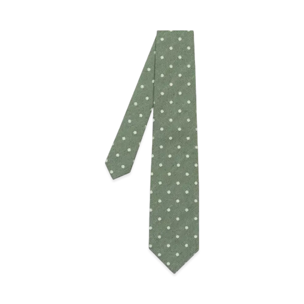 Paul Smith Small Flower Tie "Green"