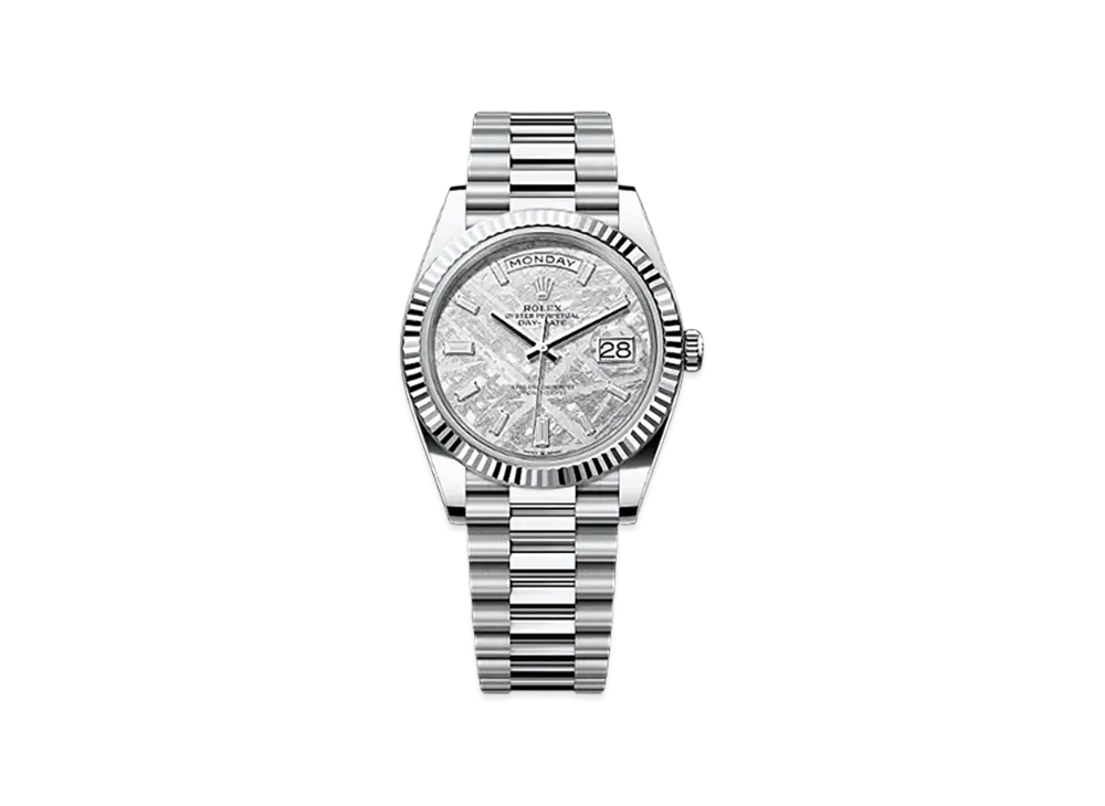 ROLEX Day-Date 40mm Platinum 228236 "Meteorite"