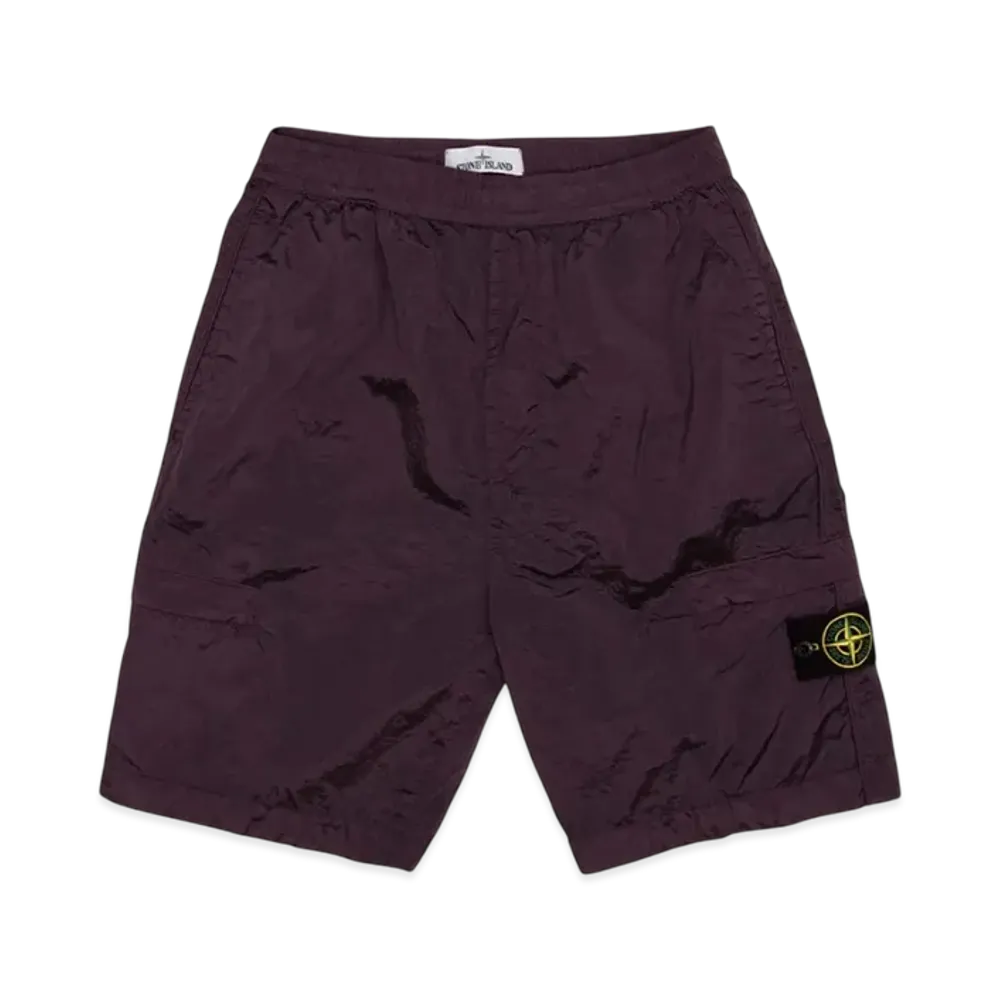 Stone Island L1721 Nylon Metal Garment Dyed Bermuda Shorts - 22SS "Dark Burgundy"