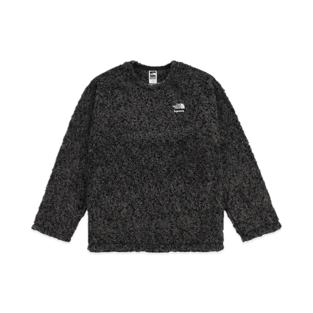 Supreme x The North Face High Pile Fleece Pullover "Black"