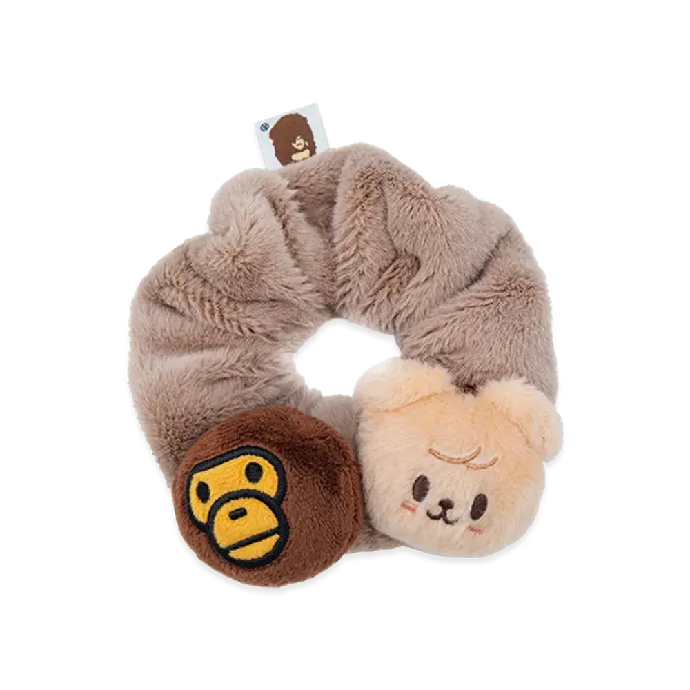 A BATHING APE x Stray Kids Scrunchies Seungmin "Brown"