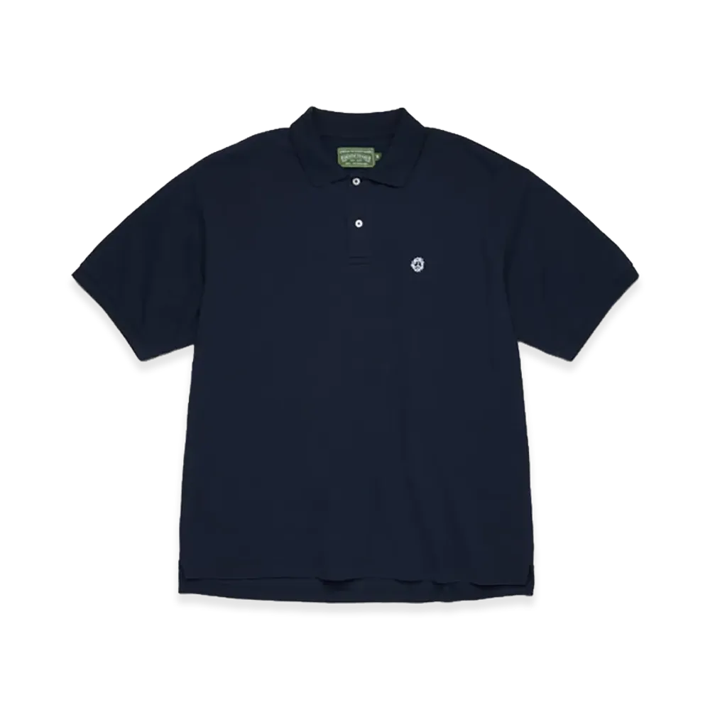 DENIM TEARS Peace Wreath Polo "Navy"