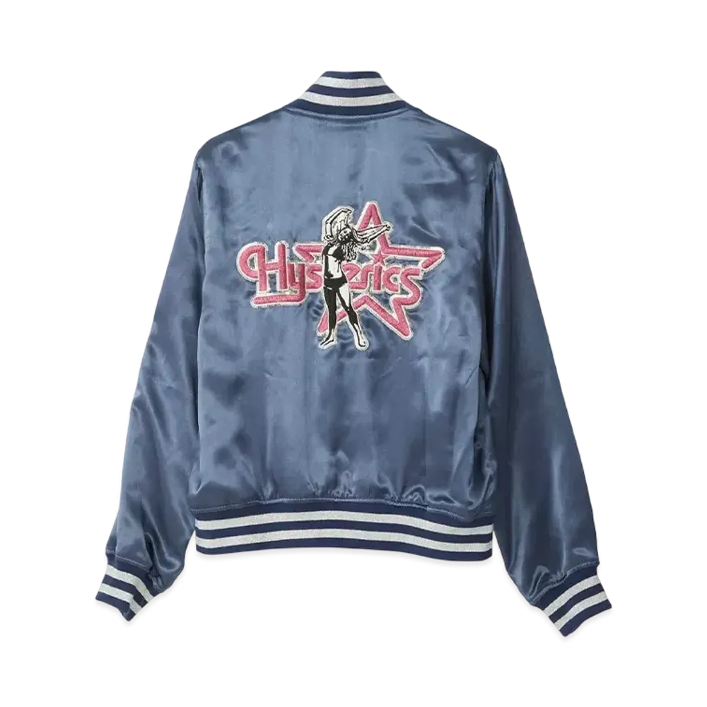 HYSTERIC GLAMOUR Star Woman Embroidery Sukajan "Navy"