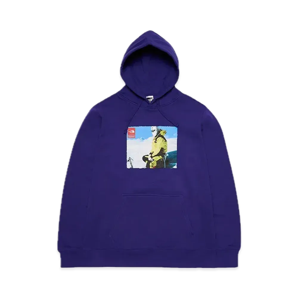 Supreme x The North Face Hooded Sweatshirt "Blue"