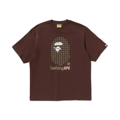 A BATHING APE By Bathing Ape Relaxed Fit Tee "Brown"