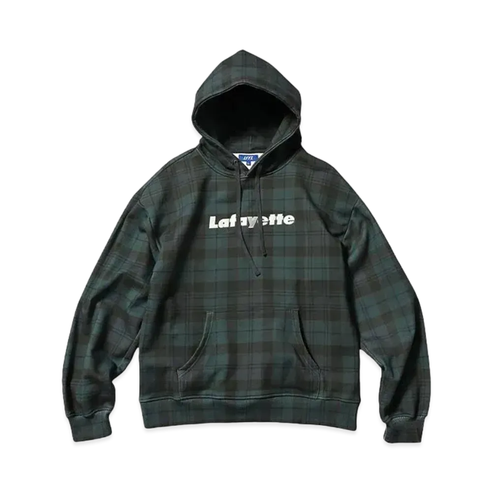 LFYT ALLOVER PATTERN Lafayette LOGO HOODIE "BLACK WATCH"