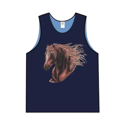 Supreme Mustang Reversible Basketball Jersey "Navy"