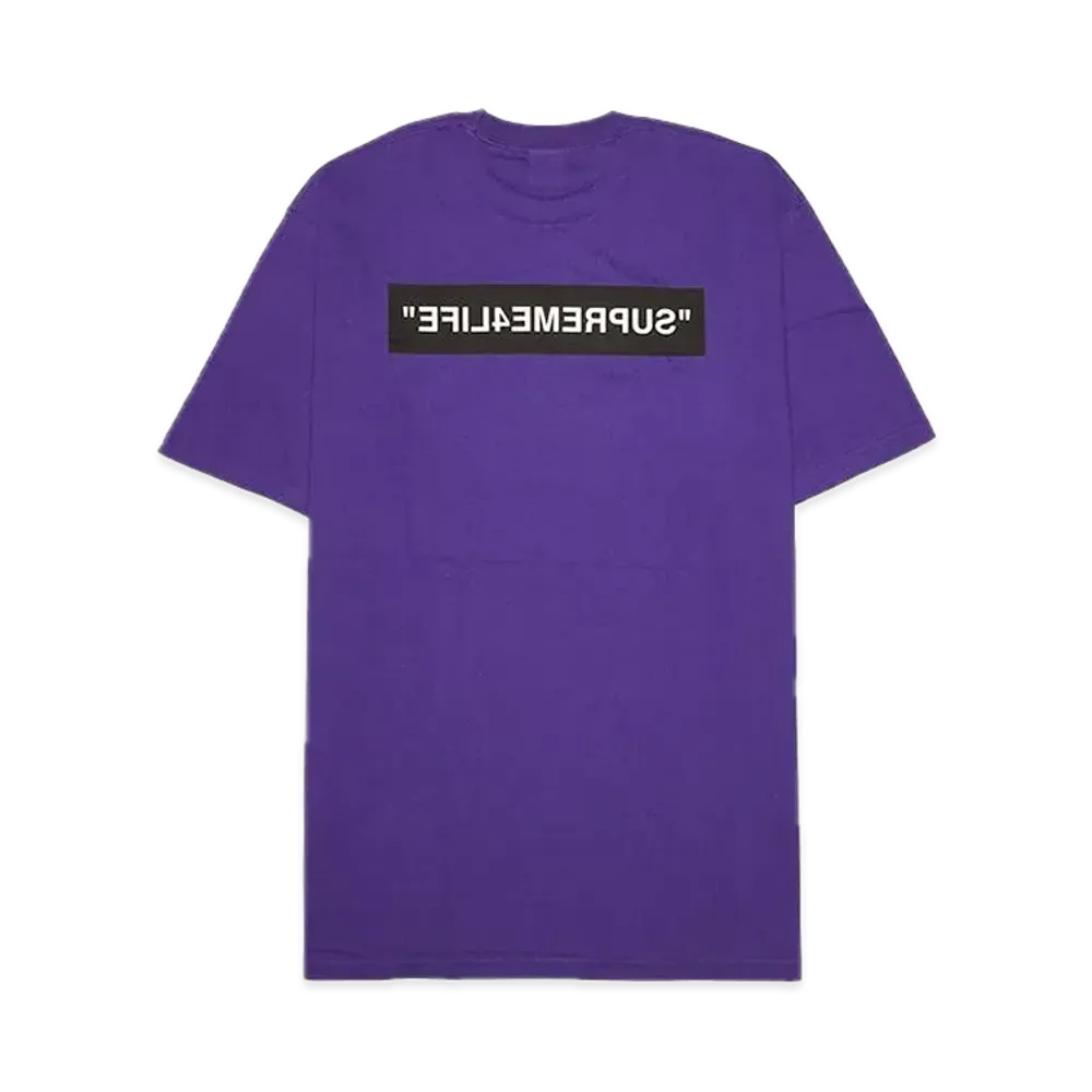 シュプリーム 4 ライフ Tシャツ "パープル"