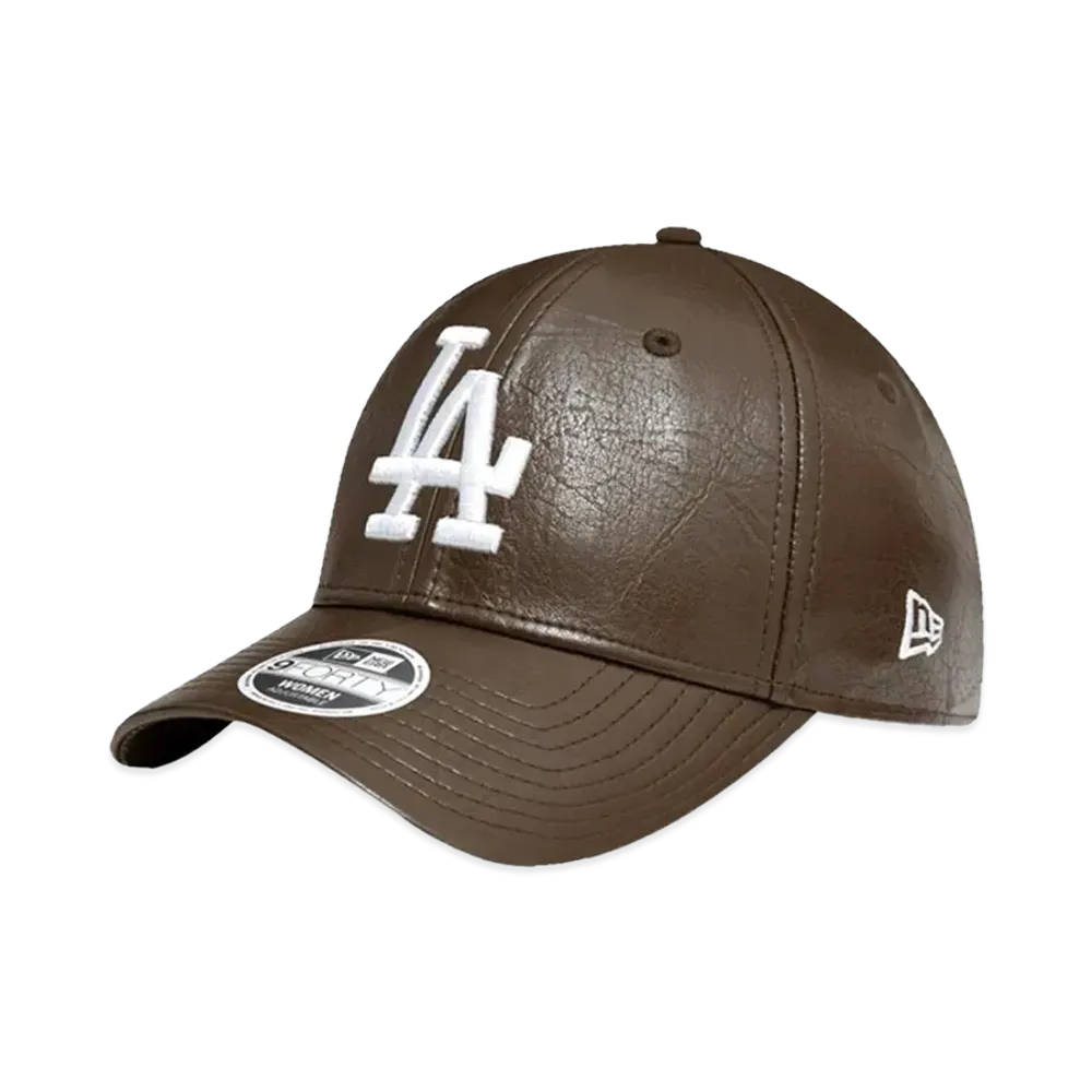 NEW ERA 940 9FORTY Female Crinkled Satin "LA Brown Leather"