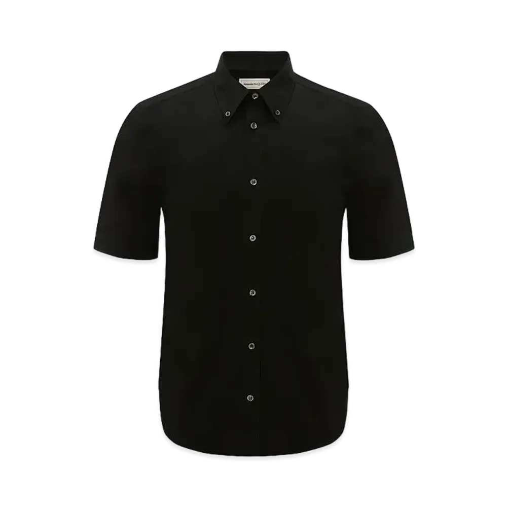 Alexander McQUEEN Cotton Poplin Shirt "Black"