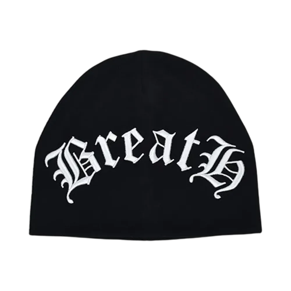 BREATH Old English Logo Skull Cap "Black"