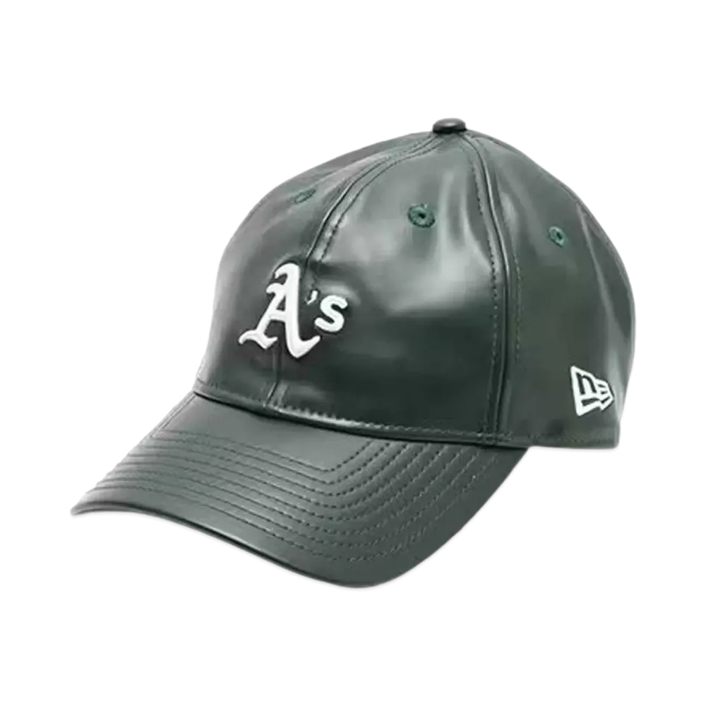 NEW ERA x atmos 9Twenty Oakland Athletics Wet Leather "Green"