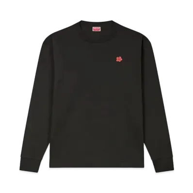 KENZO 'BOKE FLOWER' Embroidery Long Sleeve T-shirt "Black"