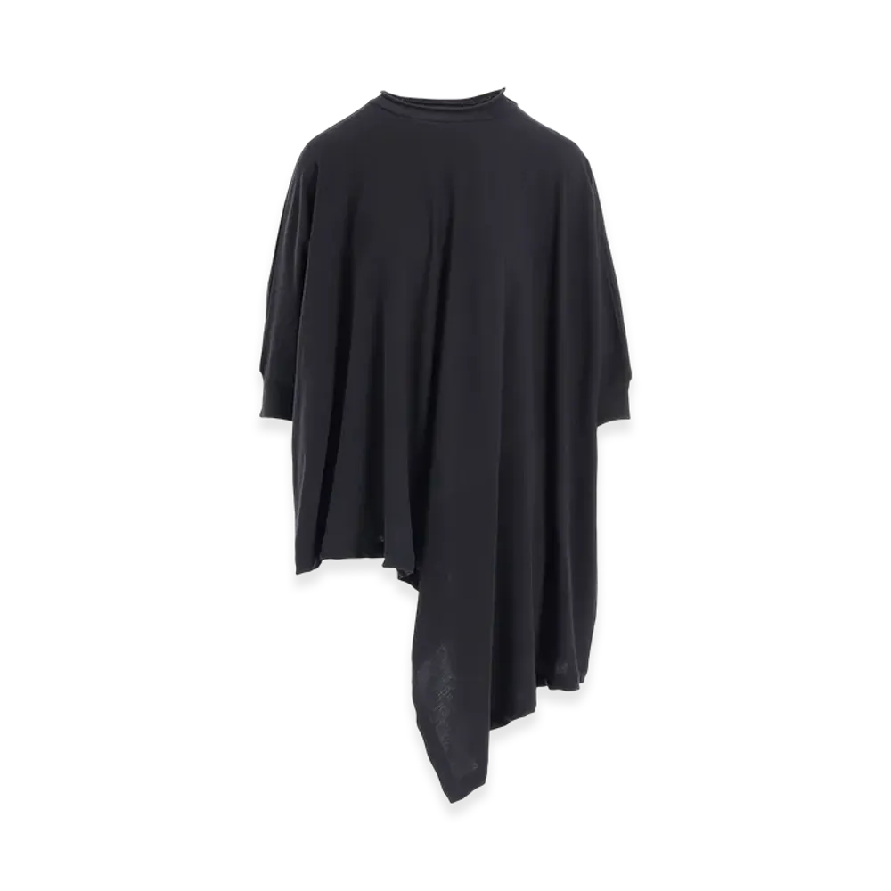 Y's Hard-Twisted Jersey Asymmetric Dolman T "Charcoal"