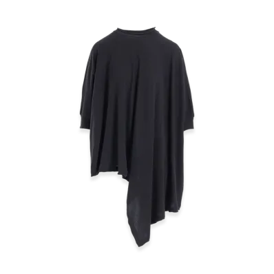 Y's Hard-Twisted Jersey Asymmetric Dolman T "Charcoal"