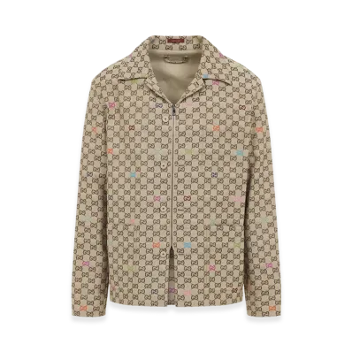 GUCCI Multicolor Fil Coupe Jacket "Printed"