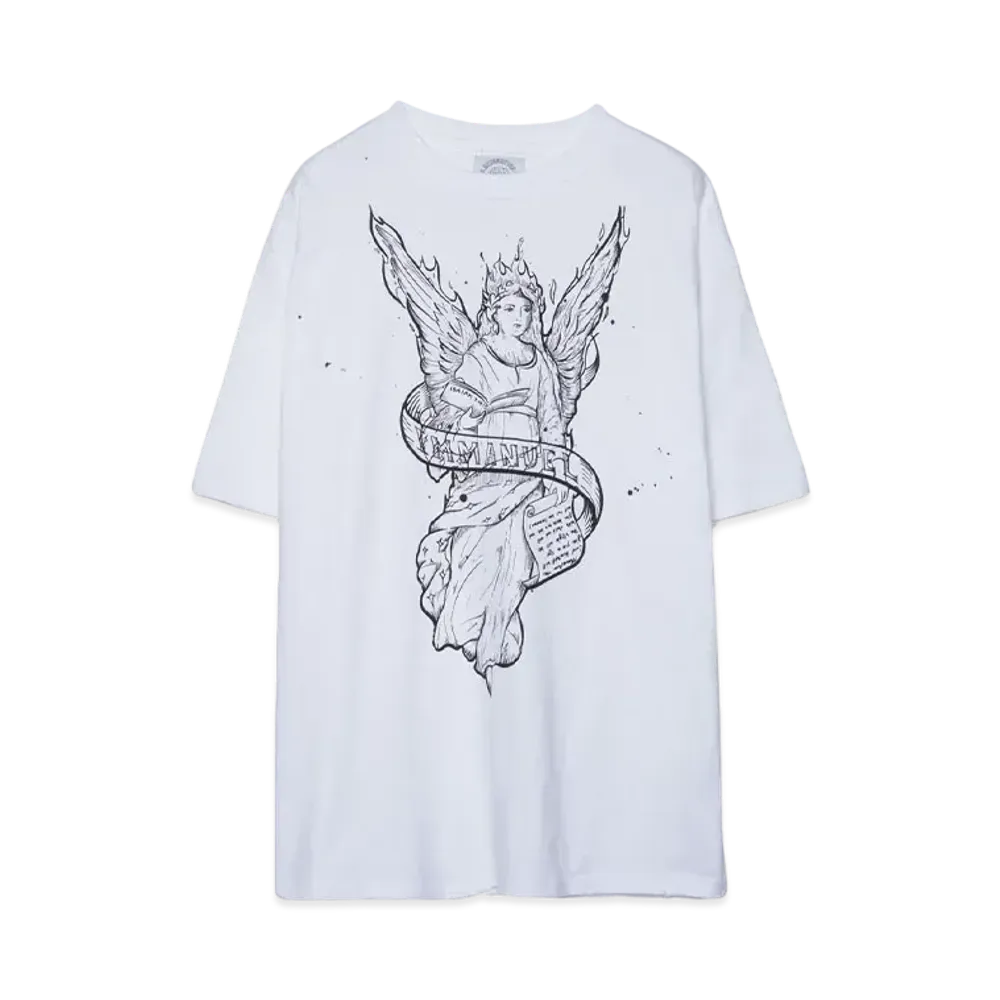 SOMEIT 714 VINTAGE TEE "WHITE"