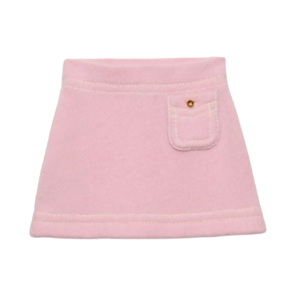 PRADA Women's Cashmere Miniskirt "Pink"
