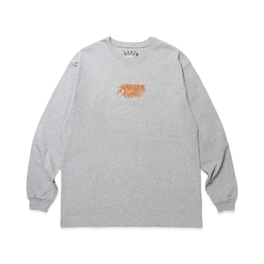 APHRODITEGANG Classic Logo L/S Tee Gray "Orange"