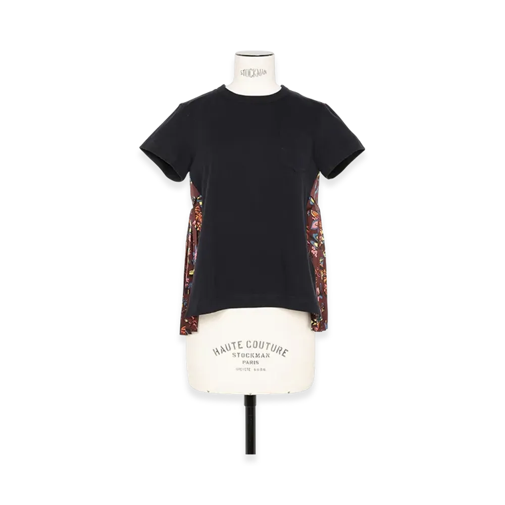 sacai Car Race / Tropical Print T-Shirt "Bordeaux"