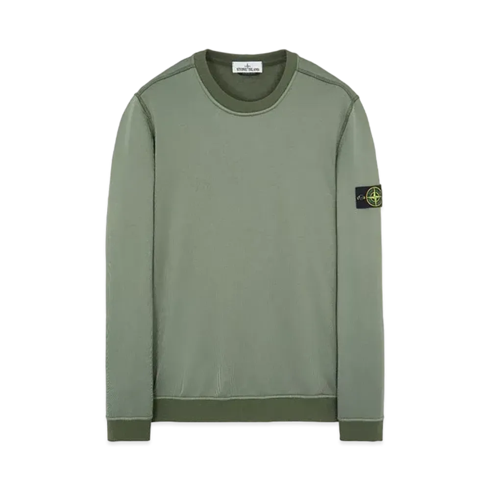 Stone Island 63547 COTTON NYLON FLEECE "Sage Green"