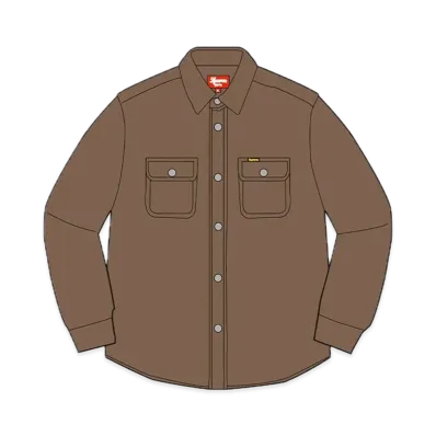 Supreme Washed Corduroy Shirt "Brown"