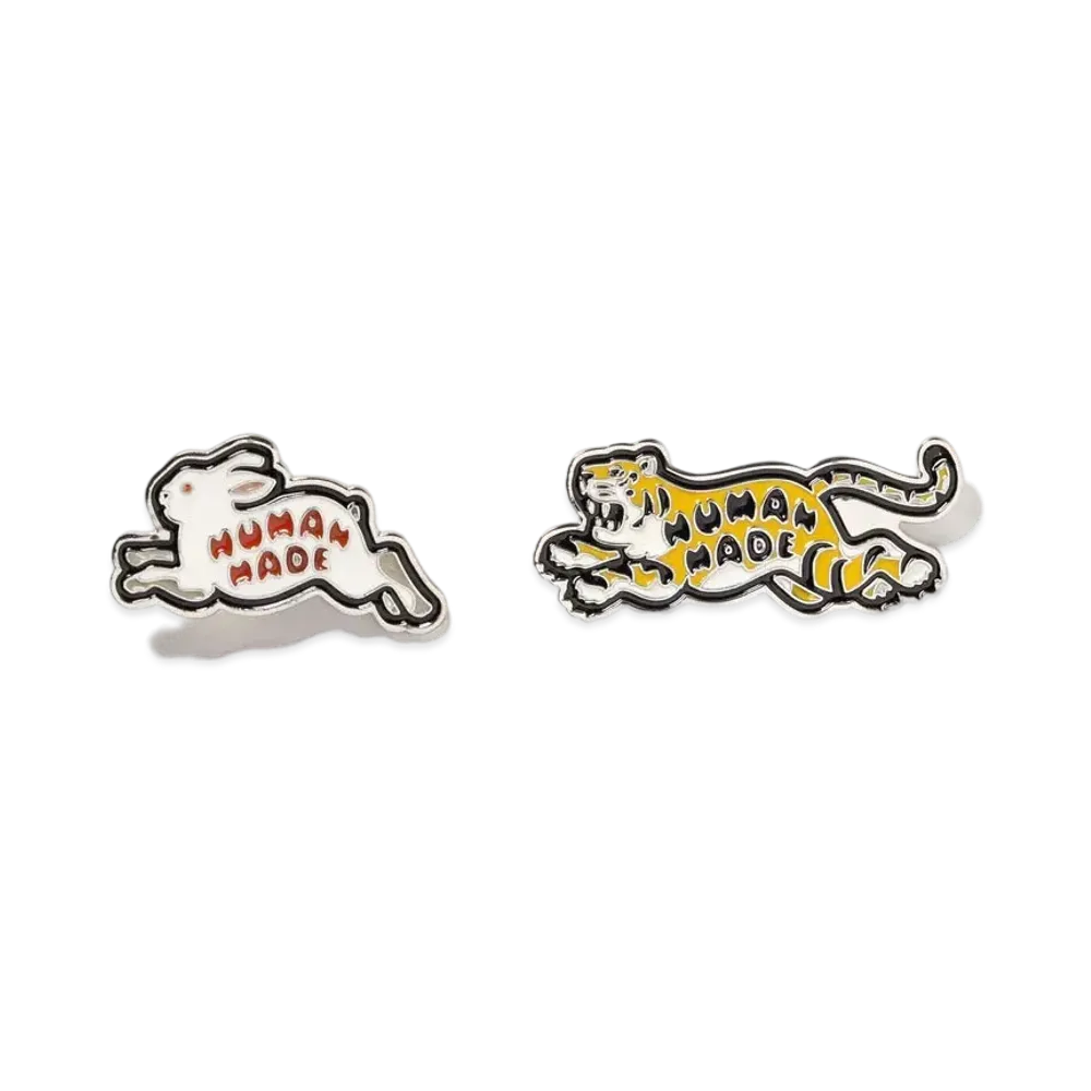 HUMAN MADE Animal Pins Set #1 "Silver"