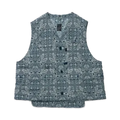 DAIWA PIER39 Tech Over Vest Paisley "Navy"