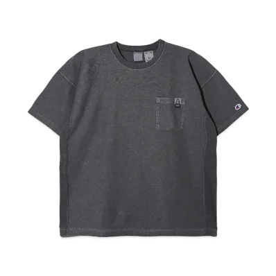 X-Girl x Champion Reverse Weave R Pigment Dyed Pocket S/S Tee "Black"