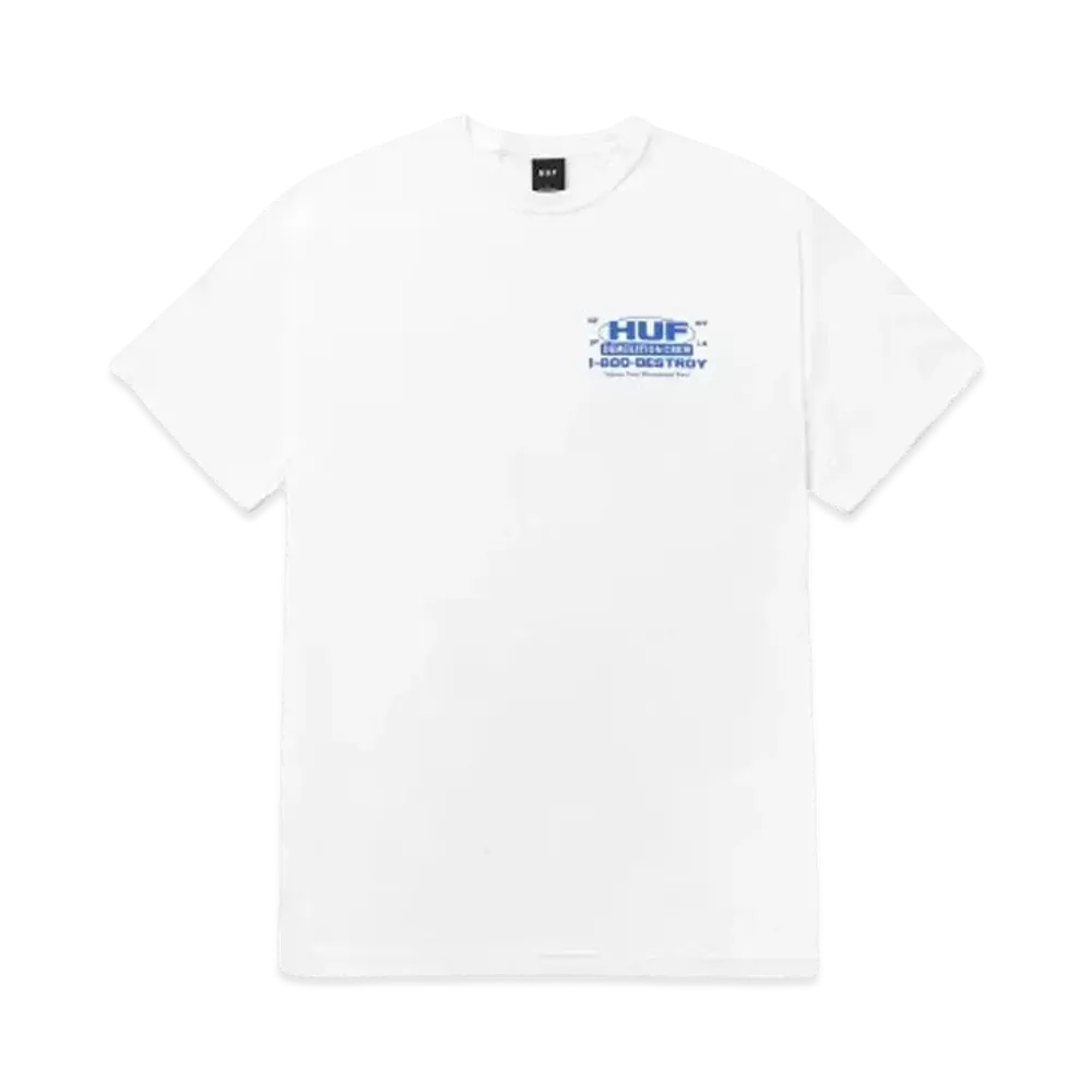 HUF Summer 24 Demolition Crew Tee "White"