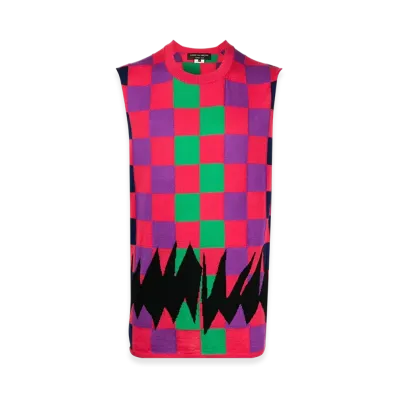 COMME des GARCONS HOMME PLUS Intarsia Knit Top "Pink"