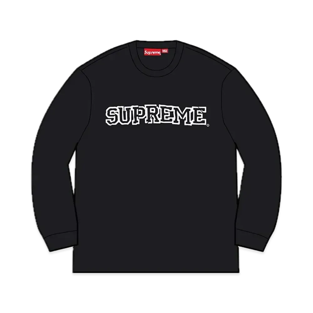 Supreme Shattered Logo Crewneck "Black"