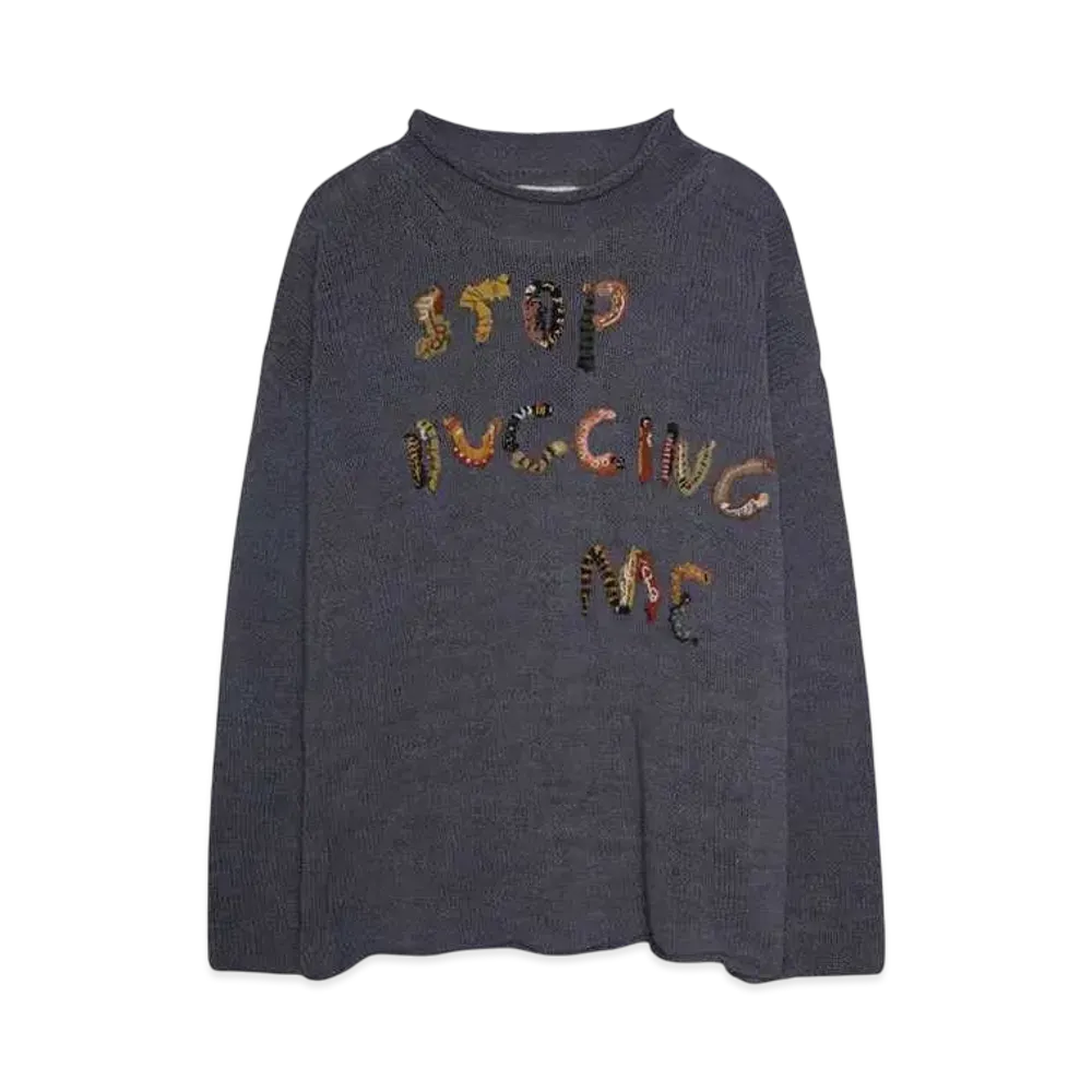 STORY mfg. TWINSUN CARDIGAN "PURPLE BUGGING"