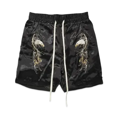 MAYO EAGLE THUNDER EMBROIDERY SOUVENIR SHORTS "BLACK"