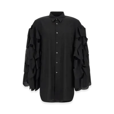COMME des GARCONS HOMME Draped Sleeve Shirt "Black"
