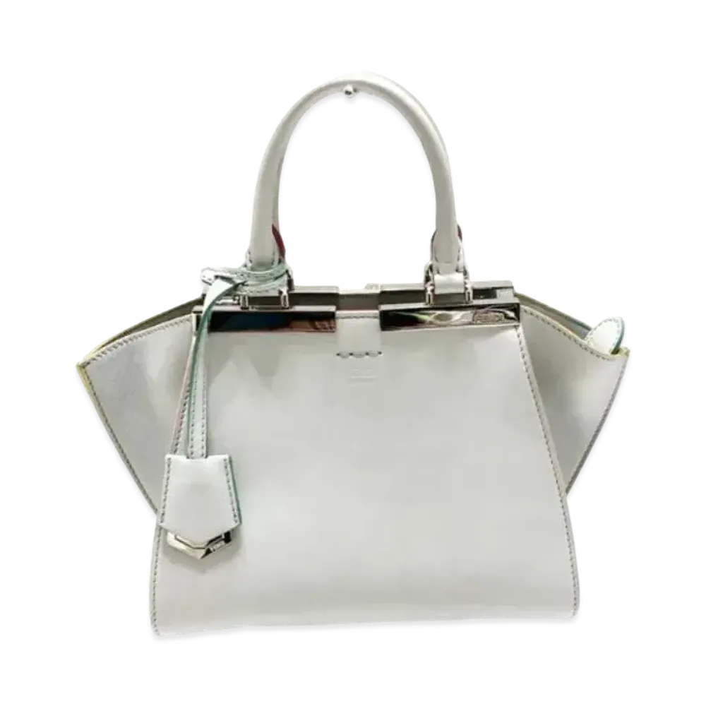FENDI Mini Trowele Diary Handbag "Light Gray"