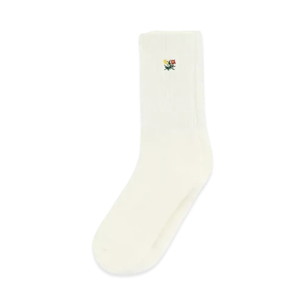 Aime Leon Dore Striped Crest Sock "Ivory"