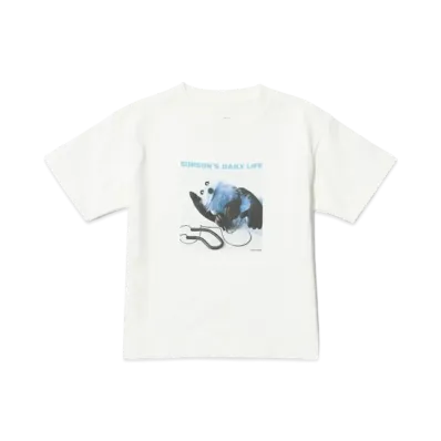 B:MING by BEAMS x PUPPET SUNSUN Kids / Fade Photo Print T-Shirt Music "OffWhite"