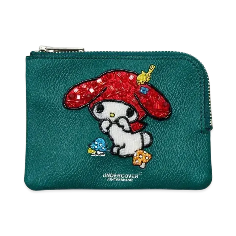 UNDERCOVER x SANRIO Sequins Embroidered pouch "Green"