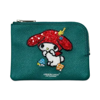 UNDERCOVER x SANRIO Sequins Embroidered pouch "Green"