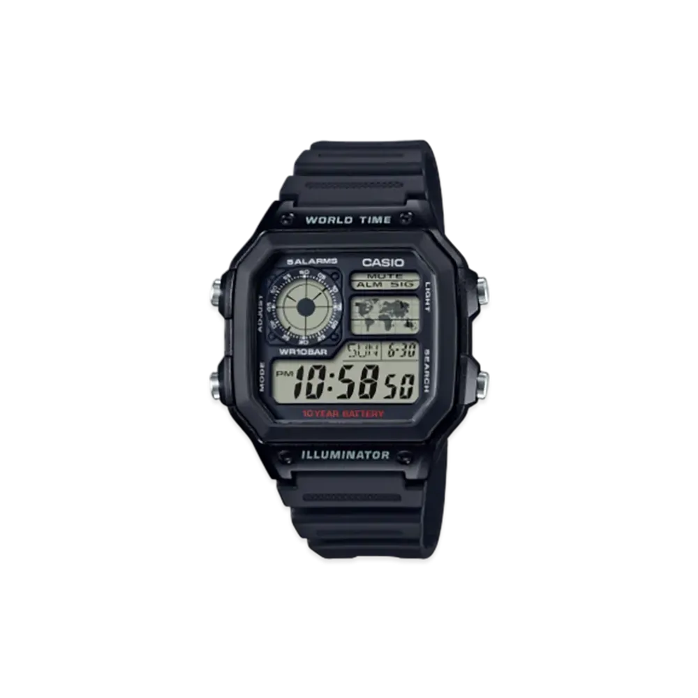 Casio Collection AE-1200WH-1AJH "Black"