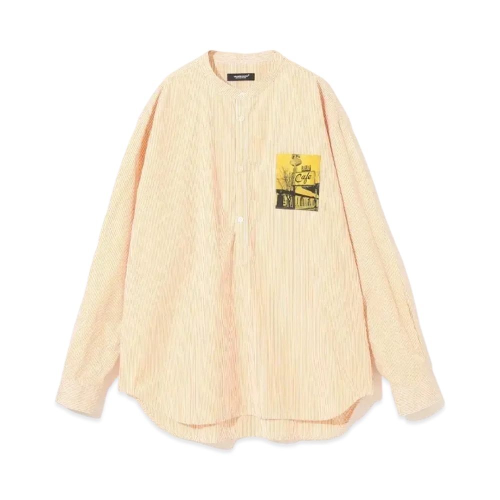 UNDERCOVER Twin Peaks Cotton Stand Collar Shirt "Yellow"